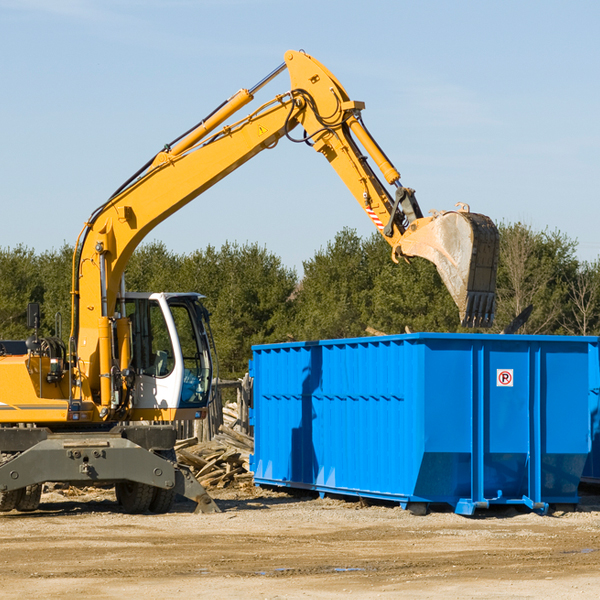 can i choose the location where the residential dumpster will be placed in Horton